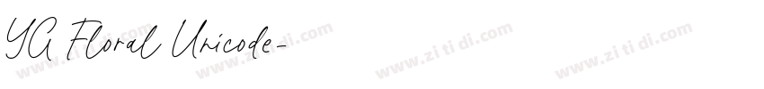 YG Floral Unicode字体转换